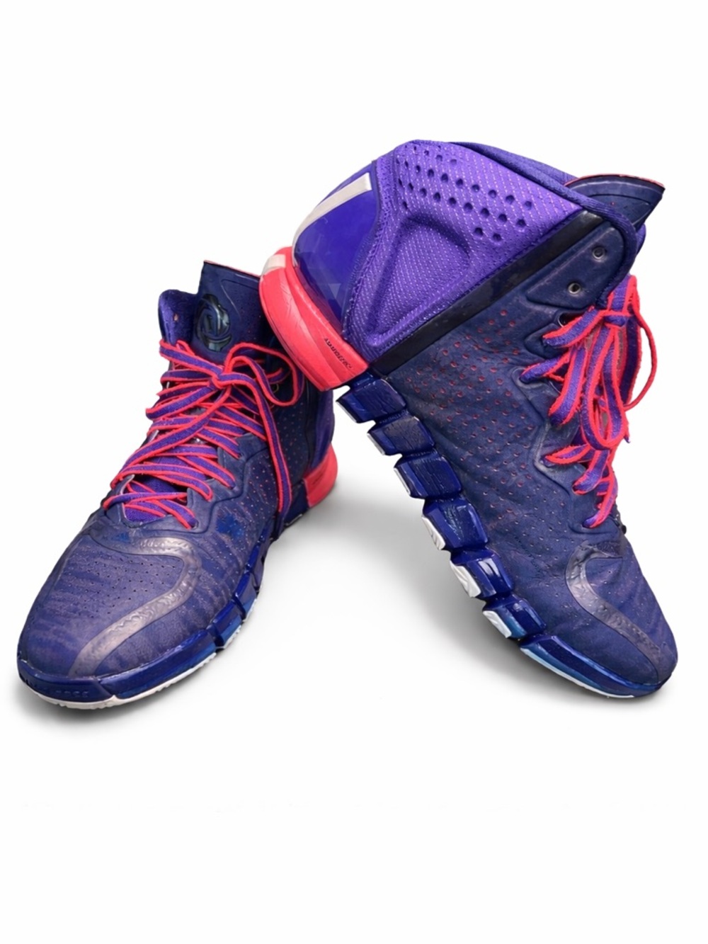 Adidas D Rose 4 Night Blue Purple Basketball Shoes Men’s Size 12 High Top